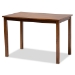 Baxton Studio Nicolette Modern and Contemporary Walnut Brown Finished Wood 5-Piece Dining Set - BSORH340C-Walnut-5PC Dining Set
