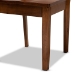 Baxton Studio Nicolette Modern and Contemporary Walnut Brown Finished Wood 5-Piece Dining Set - BSORH340C-Walnut-5PC Dining Set