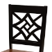 Baxton Studio Miela Modern and Contemporary Two-Tone Dark Brown and Walnut Brown Finished Wood 7-Piece Dining Set - BSOMiela-Dark Brown/Walnut-7PC Dining Set