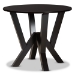Baxton Studio Kaila Modern and Contemporary Two-Tone Dark Brown and Walnut Brown Finished Wood 5-Piece Dining Set - BSOKaila-Dark Brown/Walnut-5PC Dining Set