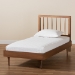 Baxton Studio Sora Mid-Century Modern Ash Walnut Finished Wood Twin Size Platform Bed - BSOSora-Ash Walnut-Twin