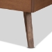 Baxton Studio Toru Mid-Century Modern Ash Walnut Finished Wood Twin Size Platform Bed - BSOToru-Ash Walnut-Twin