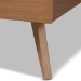 Baxton Studio Toru Mid-Century Modern Ash Walnut Finished Wood Queen Size Platform Bed - BSOToru-Ash Walnut-Queen