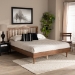 Baxton Studio Sora Mid-Century Modern Ash Walnut Finished Wood Full Size Platform Bed - BSOSora-Ash Walnut-Full