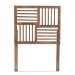 Baxton Studio Adler Modern and Contemporary Transitional Ash Walnut Finished Wood Twin Size Headboard - BSOMG9747-Ash Walnut-HB-Twin