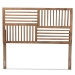 Baxton Studio Adler Modern and Contemporary Transitional Ash Walnut Finished Wood King Size Headboard - BSOMG9747-Ash Walnut-HB-King