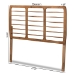 Baxton Studio Carolyn Mid-Century Modern Ash Walnut Finished Wood Full Size Headboard - BSOMG9749-Ash Walnut-HB-Full