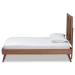 Baxton Studio Takeo Mid-Century Modern Transitional Ash Walnut Finished Wood Twin Size Platform Bed - BSOTakeo-Ash Walnut-Twin