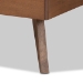 Baxton Studio Takeo Mid-Century Modern Transitional Ash Walnut Finished Wood Twin Size Platform Bed - BSOTakeo-Ash Walnut-Twin