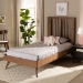 Baxton Studio Takeo Mid-Century Modern Transitional Ash Walnut Finished Wood Twin Size Platform Bed - BSOTakeo-Ash Walnut-Twin