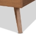 Baxton Studio Takeo Mid-Century Modern Transitional Ash Walnut Finished Wood Full Size Platform Bed - BSOTakeo-Ash Walnut-Full