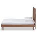 Baxton Studio Nicola Mid-Century Modern Transitional Ash Walnut Finished Wood Twin Size Platform Bed - BSONicola-Ash Walnut-Twin