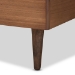 Baxton Studio Nicola Mid-Century Modern Transitional Ash Walnut Finished Wood Twin Size Platform Bed - BSONicola-Ash Walnut-Twin