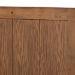 Baxton Studio Amira Mid-Century Modern Transitional Ash Walnut Finished Wood Twin Size Platform Bed - BSOAmira-Ash Walnut-Twin