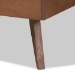 Baxton Studio Amira Mid-Century Modern Transitional Ash Walnut Finished Wood Twin Size Platform Bed - BSOAmira-Ash Walnut-Twin