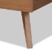 Baxton Studio Amira Mid-Century Modern Transitional Ash Walnut Finished Wood Queen Size Platform Bed - BSOAmira-Ash Walnut-Queen