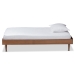 Baxton Studio Rina Mid-Century Modern Ash Walnut Finished Wood Twin Size Platform Bed Frame - BSOMG97151-Ash Walnut-Frame-Twin