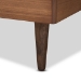Baxton Studio Rina Mid-Century Modern Ash Walnut Finished Wood Twin Size Platform Bed Frame - BSOMG97151-Ash Walnut-Frame-Twin