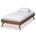Baxton Studio Galvin Modern and Contemporary Brown Finished Wood Twin Size Platform Bed