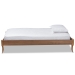 Baxton Studio Marieke Vintage French Inspired Ash Walnut Finished Wood Twin Size Platform Bed Frame - BSOMG97132-Ash Walnut-Twin-Frame