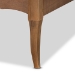 Baxton Studio Marieke Vintage French Inspired Ash Walnut Finished Wood Twin Size Platform Bed Frame - BSOMG97132-Ash Walnut-Twin-Frame