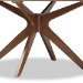 Baxton Studio Monte Mid-Century Modern Walnut Brown Finished Wood 71-Inch Oval Dining Table - BSOMonte-Walnut-Oval-DT