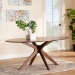 Baxton Studio Monte Mid-Century Modern Walnut Brown Finished Wood 71-Inch Oval Dining Table - BSOMonte-Walnut-Oval-DT