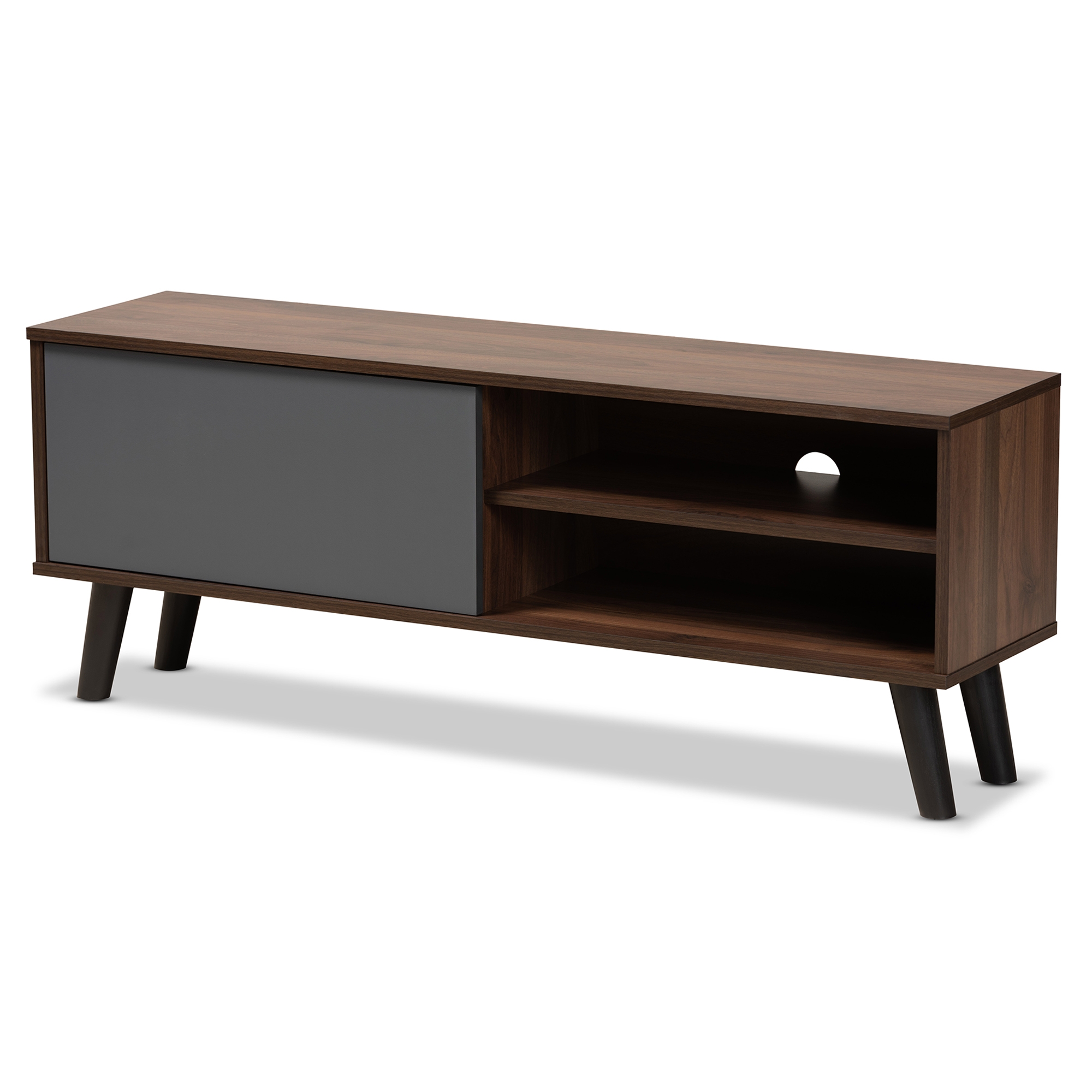 Baxton Studio Dante Modern Glam and Luxe White Finished Wood and Gold Finished Metal 3-Drawer Storage Cabinet