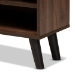 Baxton Studio Mallory Modern and Contemporary Two-Tone Walnut Brown and Grey Finished Wood TV Stand - BSOTV8009-Walnut/Grey-TV