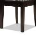 Baxton Studio Minette Modern and Contemporary Transitional Dark Brown Finished Wood 2-Piece Dining Chair Set - BSORH319C-Dark Brown Wood Scoop Seat-DC-2PK