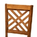 Baxton Studio Caron Modern and Contemporary Transitional Walnut Brown Finished Wood 2-Piece Dining Chair Set - BSORH317C-Walnut Wood Flat Seat-DC-2PK