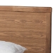 Baxton Studio Aras Modern and Contemporary Transitional Ash Walnut Brown Finished Wood King Size 3-Drawer Platform Storage Bed - BSOAras-Ash Walnut-King