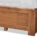 Baxton Studio Lisa Modern and Contemporary Transitional Ash Walnut Brown Finished Wood King Size 3-Drawer Platform Storage Bed - BSOLisa-Ash Walnut-King