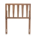 Baxton Studio Duncan Modern and Contemporary Ash Walnut Finished Wood Twin Size Headboard - BSOMG9728-Ash Walnut-HB-Twin
