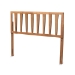 Baxton Studio Duncan Modern and Contemporary Ash Walnut Finished Wood Full Size Headboard
