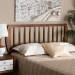 Baxton Studio Norman Modern and Contemporary Transitional Ash Walnut Finished Wood Full Size Headboard - BSOMG9737-Ash Walnut-HB-Full