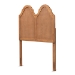 Baxton Studio Tobin Vintage Classic and Traditional Ash Walnut Finished Wood Twin Size Arched Headboard