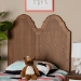 Baxton Studio Tobin Vintage Classic and Traditional Ash Walnut Finished Wood Twin Size Arched Headboard - BSOMG9738-Ash Walnut-HB-Twin
