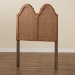 Baxton Studio Tobin Vintage Classic and Traditional Ash Walnut Finished Wood Twin Size Arched Headboard - BSOMG9738-Ash Walnut-HB-Twin