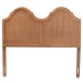 Baxton Studio Tobin Vintage Classic and Traditional Ash Walnut Finished Wood King Size Arched Headboard - BSOMG9738-Ash Walnut-HB-King