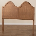 Baxton Studio Tobin Vintage Classic and Traditional Ash Walnut Finished Wood King Size Arched Headboard - BSOMG9738-Ash Walnut-HB-King