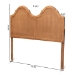 Baxton Studio Tobin Vintage Classic and Traditional Ash Walnut Finished Wood King Size Arched Headboard - BSOMG9738-Ash Walnut-HB-King