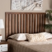 Baxton Studio Oren Modern and Transitional Ash Walnut Finished Wood King Size Headboard - BSOMG9744-Ash Walnut-HB-King