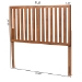 Baxton Studio Oren Modern and Transitional Ash Walnut Finished Wood King Size Headboard - BSOMG9744-Ash Walnut-HB-King