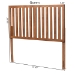 Baxton Studio Oren Modern and Transitional Ash Walnut Finished Wood King Size Headboard - BSOMG9744-Ash Walnut-HB-King