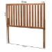 Baxton Studio Oren Modern and Transitional Ash Walnut Finished Wood King Size Headboard - BSOMG9744-Ash Walnut-HB-King
