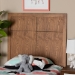 Baxton Studio Monroe Modern Transitional and Rustic Ash Walnut Finished Wood Twin Size Headboard - BSOMG9746-Ash Walnut-HB-Twin