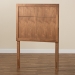 Baxton Studio Monroe Modern Transitional and Rustic Ash Walnut Finished Wood Twin Size Headboard - BSOMG9746-Ash Walnut-HB-Twin