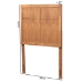 Baxton Studio Monroe Modern Transitional and Rustic Ash Walnut Finished Wood Twin Size Headboard - BSOMG9746-Ash Walnut-HB-Twin
