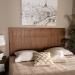 Baxton Studio Monroe Modern Transitional and Rustic Ash Walnut Finished Wood King Size Headboard - BSOMG9746-Ash Walnut-HB-King